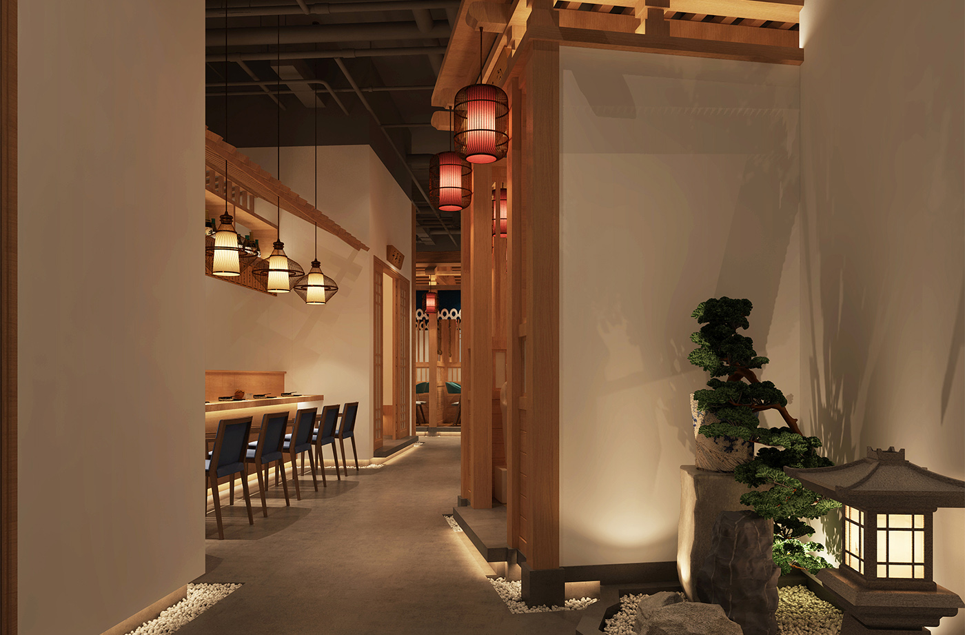 日式料理餐厅设计
